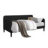 Twin size Modern Black Velvet Upholstered Daybed