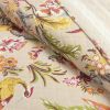 Full/Queen Size 3 PCS Lightweight Peacocks Polyester Quilt Set Tan