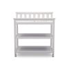 Modern White Baby's First 2 Shelf Changing Table with Wheels