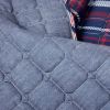 Full/Queen Farmhouse Plaid 3 Piece Lightweight Reversible Quilt Set