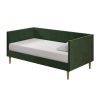 Twin size Modern Green Velvet Upholstered Daybed