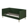 Twin size Modern Green Velvet Upholstered Daybed