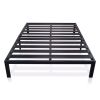 King Metal Platform Bed Frame with Heavy Duty Slats