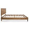 Rustic FarmHome Low Profile Pine Slatted Platform Bed in King