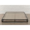 King 6-inch Low Profile Metal Platform Bed Frame with Wooden Support Slats