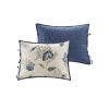 6-Piece Nautical Sea Shells Coral Blue Beige Reversible Daybed Cover Bedding Set