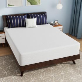 Queen size 12-inch Charcoal Infused Memory Foam Mattress with Removable Cover