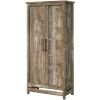 Farmhouse Storage Cabinet Wardrobe Armoire in Rustic Wood Finish