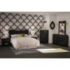 6-Drawer Dresser for Contemporary Bedroom in Black Finish