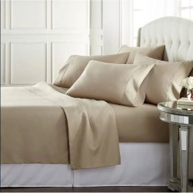 Queen size Taupe 100-Percent Egyptian Cotton 1000 Thread Count 4-Piece Sheet Set