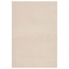 Washable Rug Soft Fluffy Short Pile 63"x90.6" Anti Slip Beige