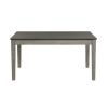 Wire Brushed Light Gray Finish 1pc Dining Table with 2 Hidden Drawers Casual Dining Room Furniture