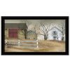 Trendy Decor 4U "The Old Stone Barn" Framed Wall Art, Modern Home Decor Framed Print for Living Room, Bedroom & Farmhouse Wall Decoration by Billy Jac