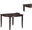 Counter Height Dining Table Top Birch Veneer MDF Rubber Wood Dining Room Furniture 1pc Table w Butterfly Leaf