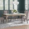 Modern Glamourous 1pc Dining Table with Separate Extension Leaf Cabriole Legs Insert Glass Panels Traditional Furniture