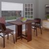 Clara Double Drop Leaf Dining Table; Walnut