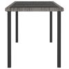 Patio Dining Table Gray 70.9"x27.6"x28.7" Poly Rattan