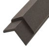 5 pcs Decking Angle Trims WPC 66.9" Dark Brown