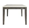 Merel Dining Table in White Marble & Gray Oak