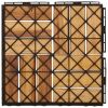 Decking Tiles 30 pcs 11.8"x11.8" Solid Wood Teak