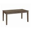 Wire Brushed Brown Finish 1pc Dining Table with 2 Hidden Drawers Casual Dining Room Furniture