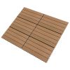 Decking Tiles 6 pcs WPC 23.6"x11.8" 11.6 ft¬≤ Brown