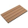 Decking Tiles 6 pcs WPC 23.6"x11.8" 11.6 ft¬≤ Brown