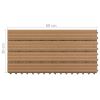 Decking Tiles 6 pcs WPC 23.6"x11.8" 11.6 ft¬≤ Brown