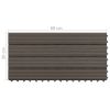 Decking Tiles 6 pcs WPC 23.6"x11.8" 11.6 ft¬≤ Dark Brown