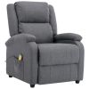 322465 Massage Recliner Dark Grey Fabric (AU/US only)