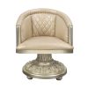 ACME Sorina ARM CHAIR PU & Antique Gold Finish DN01220