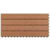 WPC Tiles 23.6"x11.8" 6 pcs 10.8ft¬≤ Brown