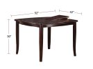 Counter Height Dining Table Top Birch Veneer MDF Rubber Wood Dining Room Furniture 1pc Table w Butterfly Leaf